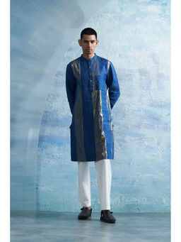 Charkhee - Aura Royal Blue Kurta with Pant (Set of 2)