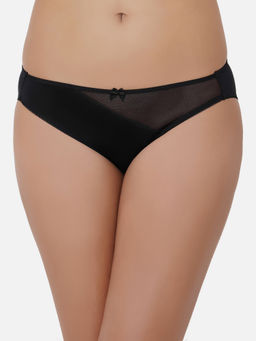 Wacoal - Plunge Low Waist Medium Coverage Lace Bikini Panty - Black