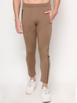 Dida - Men Brown Light Trendy Regular Comfort Dry-Fit Multi-Purpose Gym Training Track Pant