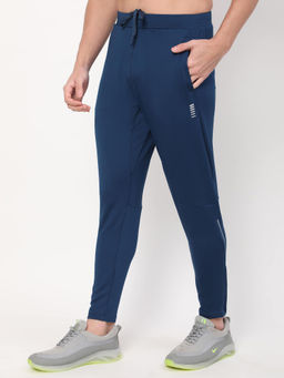 Dida - Men Blue Light Trendy Classic Regular Comfort Dry-Fit Jogging Activewear Track Pant