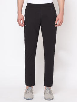 Dida - Men Black Light Stretchable Regular Comfort Dry-Fit Activewear All-Season Track Pant