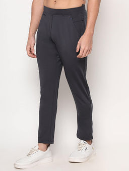 Dida - Men Grey Light Stretchable Regular Comfort Dry-Fit Activewear All-Season Track Pant
