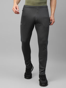 Dida - Men Grey Trendy Stretchable Regular Comfort Dry-Fit Activewear Training Track Pant