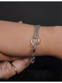 Silverings - 925 Sterling Pull And Chain Silver Bracelet