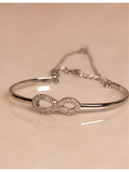 Silverings - 925 Sterling Silver White Te Amo Silver Bracelet