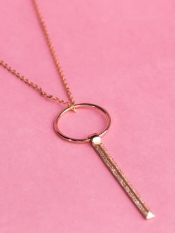 Silverings - 925 Sterling Silver White Skylight Zircon Necklace