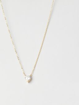 Silverings - 925 Sterling Silver White Heart Full Of Love Zircon Necklace