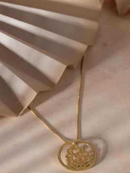 Silverings - 925 Sterling Silver White Ganapati Baapa Maurya Necklace