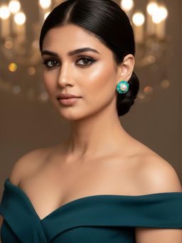 Niscka - Elegant White Pearl Stud Earrings