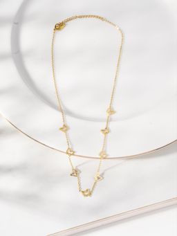 Palmonas - Gold Delicate Butterfly Linked Necklace