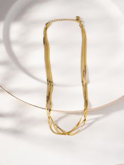 Palmonas - Gold Twisted Multi Strand Necklace