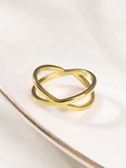 Palmonas - Gold Intertwined Stack Ring