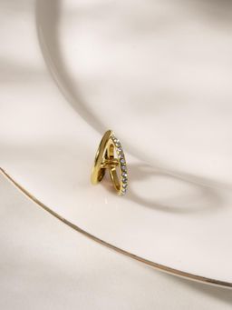 Palmonas - White Double Band Link Ring