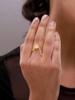 Voylla - White Flow Tide Seira Ring