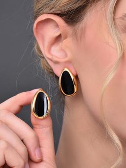 REENISAA - Black Stud Earrings