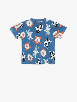 Koton - Boys Lacivert Patterned T-shirt