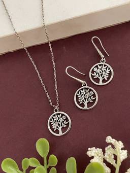 Digital Dress Room - Tree Of Life Charm Christmas Necklace Set