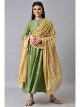Aurelia - Gold Printed Women Dupatta