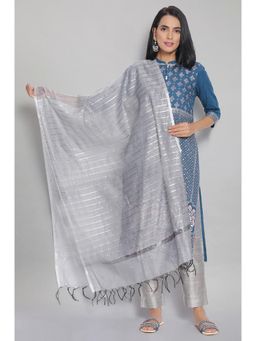 Aurelia - Silver Solid Dupatta