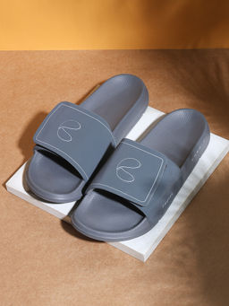 Chupps - Men Urban Edge Lightweight Cushion Sliders - Dark Grey
