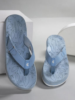 Chupps - Women Spring Soft Sole Comfort Sliders - Sky Blue