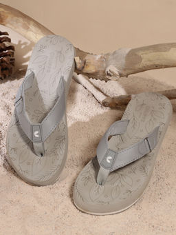 Chupps - Women Spring Supportive Footbed Sliders - Grey