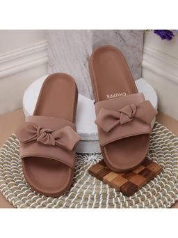 Chupps - Women Loop Soft Sole Comfort Sliders - Peach