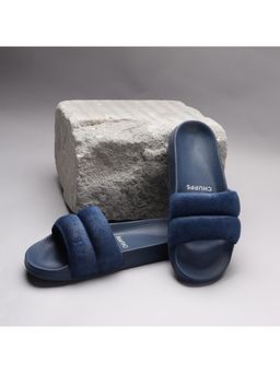 Chupps - Women Puff Soft Sole Comfort Sliders - Blue Blue