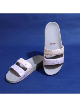 Chupps - Women Nubi Soft Sole Comfort Sliders - Purple Grey