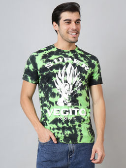 Free Authority - Official Dragon Ball Z Vegito Printed Regular Fit T-shirt For Men