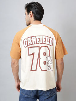 Free Authority - Official Garfield Printed Oversized T-shirt For Men
