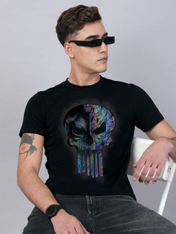 Free Authority - Official Punisher Printed Regular Fit T-shirt For Men