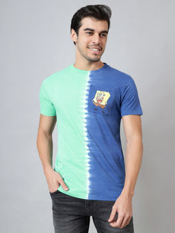 Free Authority - Official Sponge Bob Squarepants Printed Regular Fit T-shirt For Men