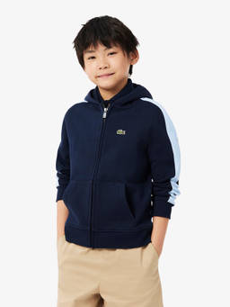 Lacoste - Blue Zipped Fleece Jacket