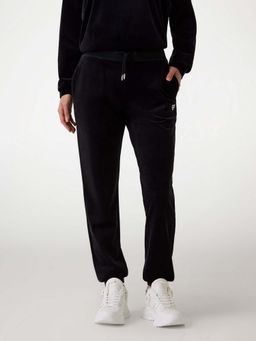Guess - Black Solid High Rise Regular Fit Joggers