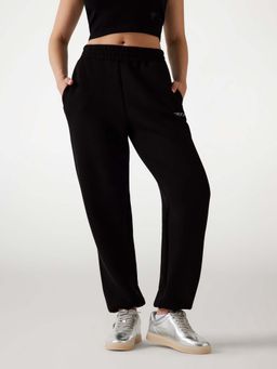 Guess - Women Solid Full Length Elasticated Waist Joggers