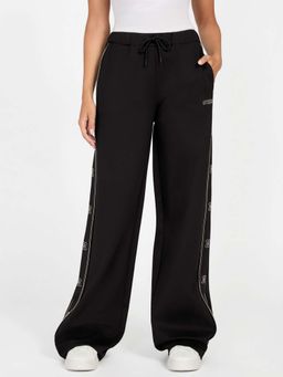 Guess - Women Black Side Taped High Rise Bootcut Pant