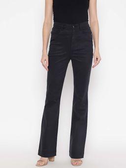 Guess - Women Black Solid Bootcut Pant