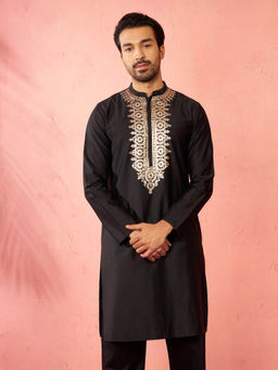Vastramay - Fine Satin Hand Embroidery Kurta for Men