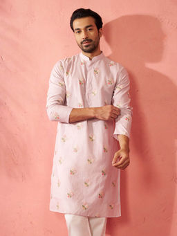 Vastramay - Cotton Muslin Long Kurta for Men
