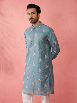 Vastramay - Cotton Muslin Long Kurta for Men