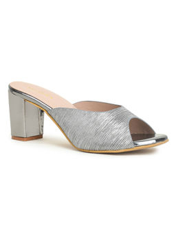 VALIOSAA - Textured Metallic Heels