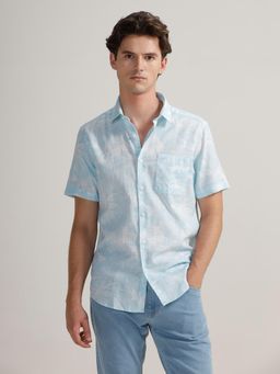 Crocodile - Men Comfort Fit 100% Cotton Printed Cozy Shirt