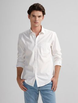 Crocodile - Men Comfort Fit Cotton Solid Plain Full Sleeve Shirt