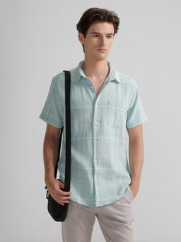 Crocodile - Men Comfort Fit 100% Cotton Cozy Checks Shirt