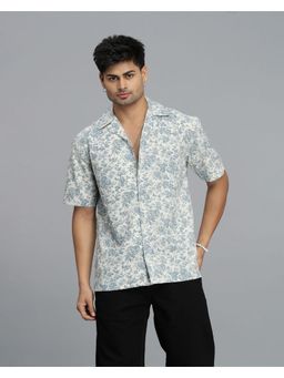 ROOKIES - Men Blue Polyester Casual Shirt