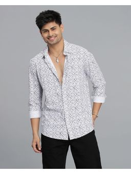 ROOKIES - Men White Nylon Casual Shirt