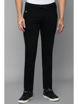 Allen Solly - Men Black Skinny Fit Solid Casual Trousers