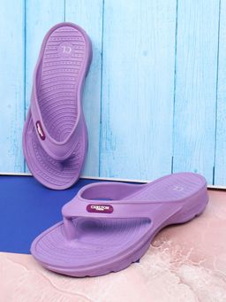 Carlton London - Purple Women Solid Plain Flipflops