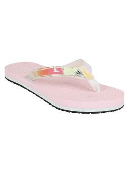 Carlton London - Pink Women Embellished Sequined Flipflops